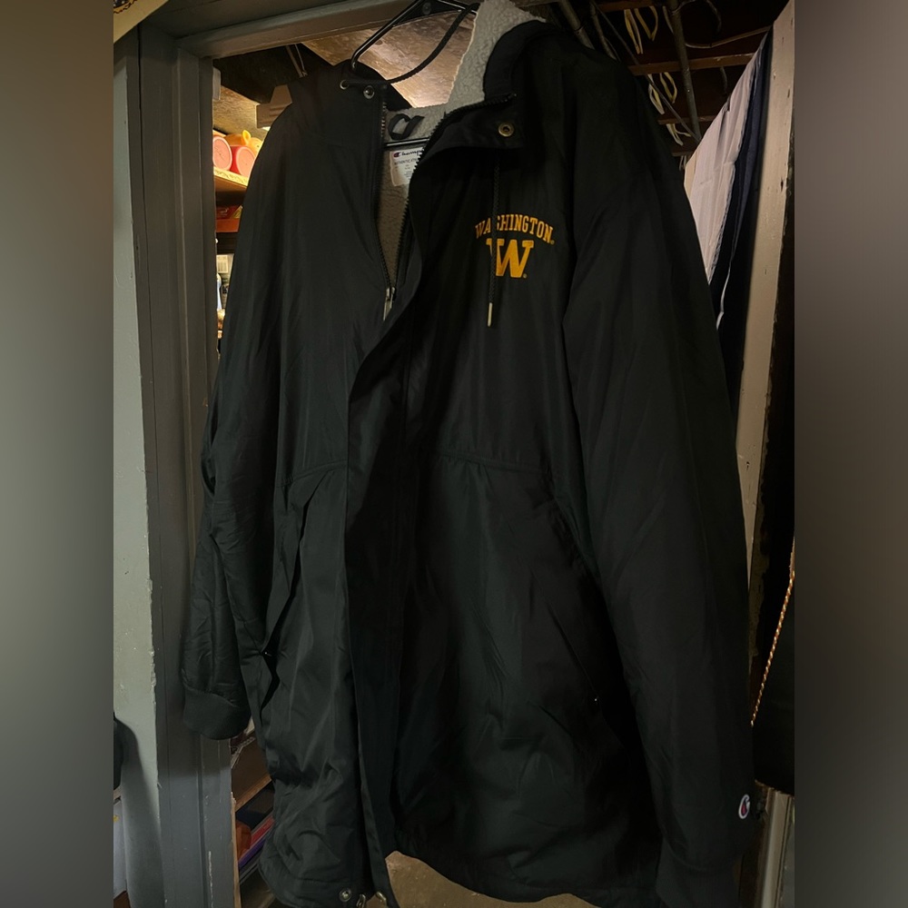 HUSKIES UW UNIVERSITY OF WA WASHINGTON SIZE XL MENS COAT JACKET VINTAGE 90s